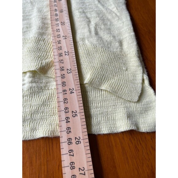 Anthropologie Moth Lightweight Lime Yellow Sweater Top Dolan 3/4 sleeve SP - Picture 6 of 7